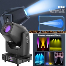 250W LED Moving Head Light Rotation GOBO Beam Stage Spot Lighting DJ Disco DMX