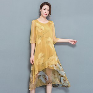 loose silk dress