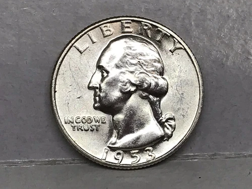 BU 1953-D Washington Silver Quarter W/Luster Hi Grade Thanks Free Shipping