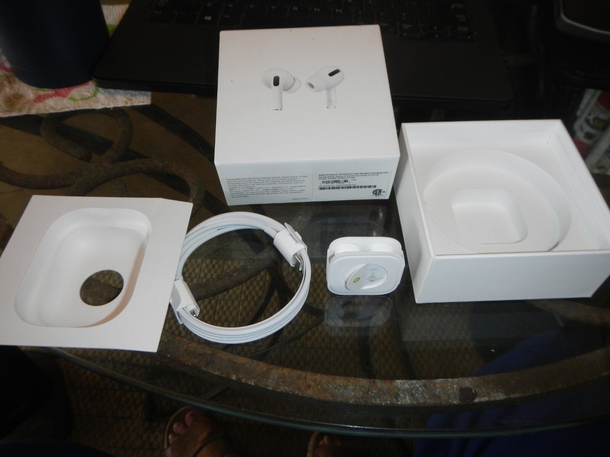 APPLE AIRPODS PRO BOX ONLY! EMPTY BOX WITH CHARGING CABLE + EAR