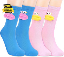 Crazy Sock for Kids - Funny Crazy Socks 2 Pairs Novelty Socks for Boys and Girls