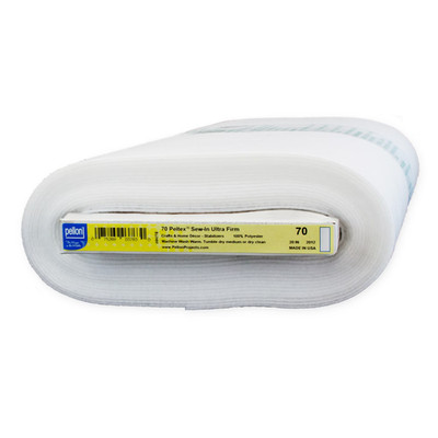 Pellon 70 Peltex Sew-in Fabric Stabilizer, White 20'' x 10 Yards by the Bolt