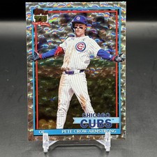 PETE CROW ARMSTRONG SILVER CRACKLE #T91-64 SP 2026 Topps Series 1 Chicago Cubs
