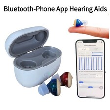 Bluetooth Rechargeable Hearing Aids For Seniors Noise Reduction Hearing Loss