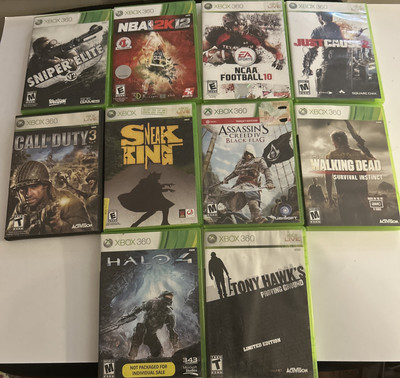xbox 360 games lot- 10 Total Games- Fully Tested!!