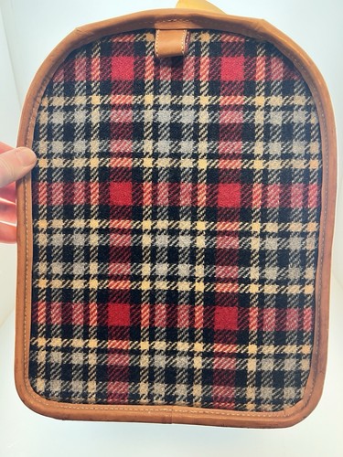 COACH Pet Carrier Tote Bag Plaid Leather Very Rare Vintage Read Description Dog - Picture 2 of 23