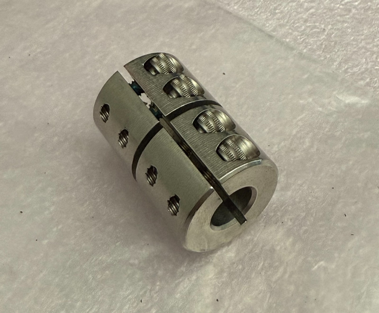 Ruland Shaft Coupling CLX-6-6-SS, Bore Dia 3/8"x3/8", Axcelis 1066-0027-0001