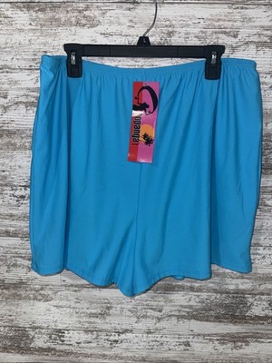 NWT Topanga By T.H.E. Blue Swim Shorts Size 26W Plus Size Beach Summer Bottoms