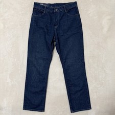 Jeans Grezzi G Star Donna W31 L30 Blu Scuro Viktoria Alti Dritti Bottoni Mosca