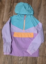 Cat  Jack colorblock anorak windbreaker jacket Size 8 Spring Colors