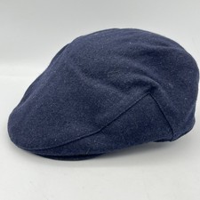 Failsworth Cap Black Size 7 1/4 59 cms Melton 50% Wool Flat Cap Classic Hats