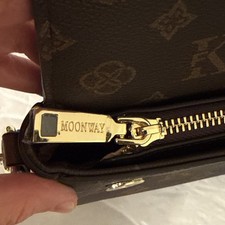 Designer Luxury Women'Ss Bags Shoulder Purse Handbag-Brown Gold Accents-Vtg Styl 7