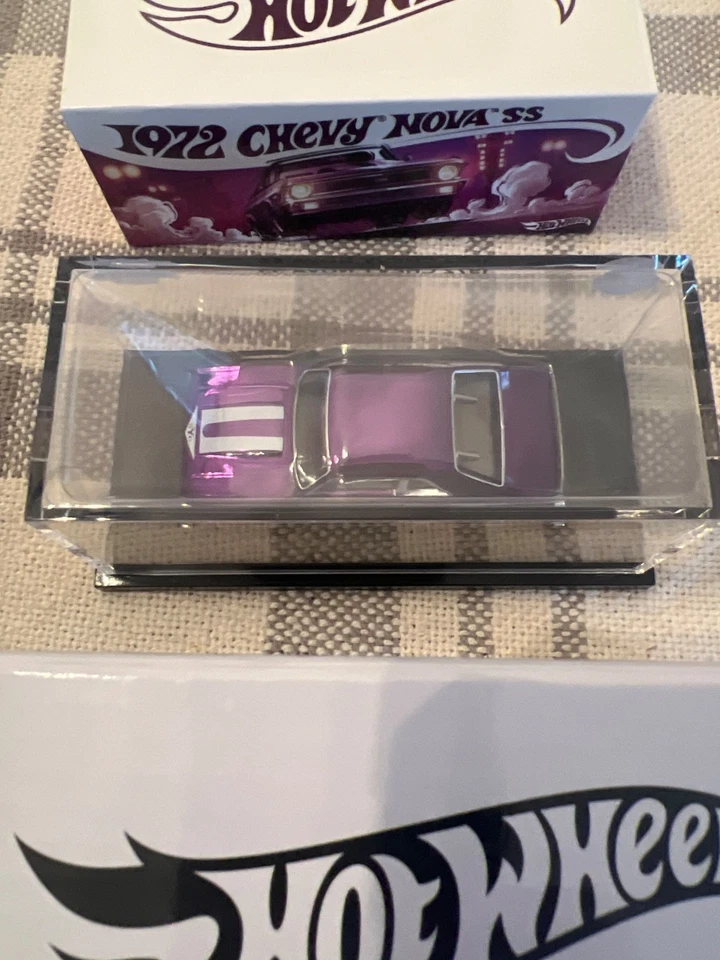 Hot Wheels RLC 1972 Chevy Nova SS Spectraflame Purple - Image 4 of 4