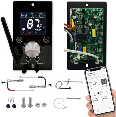 Smart WiFi Universal PID Temperature Control Board with App Control for Pit B...