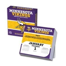 Turner Licensing,  NFL Minnesota Vikings 2026 Desk Calendar, 5.38'' X 5.38'', 12