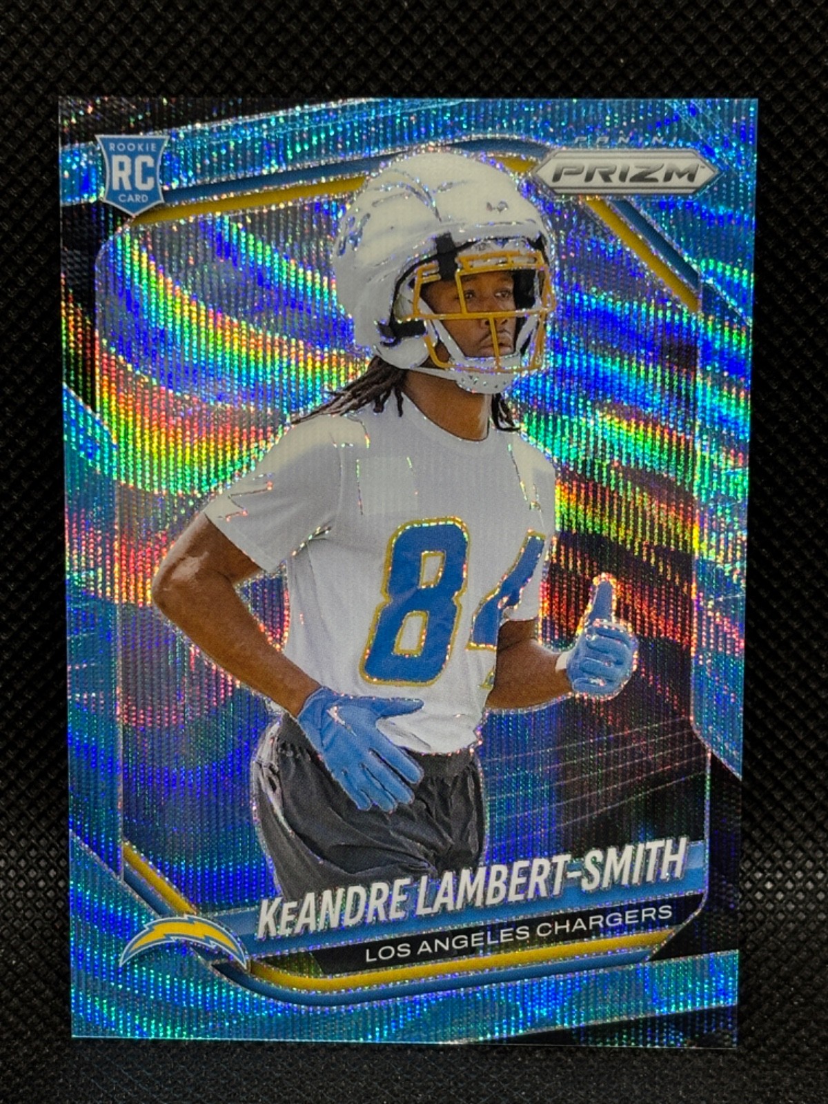 2025 Panini Prizm Football KeAndre Lambert-Smith /230 rookie RC Blue Wave #349