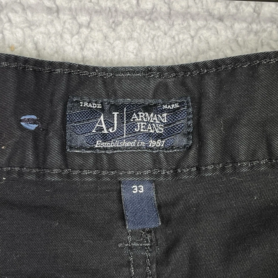 Jeans Armani J45 Denim elástico calce regular W33 L32 negro j745qb para hombre AJ Foto 3 de 4