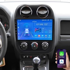4 64G Andorid13 Car Radio Stereo GPS WiFi RDS For Jeep Compass Patriot 2010-2016