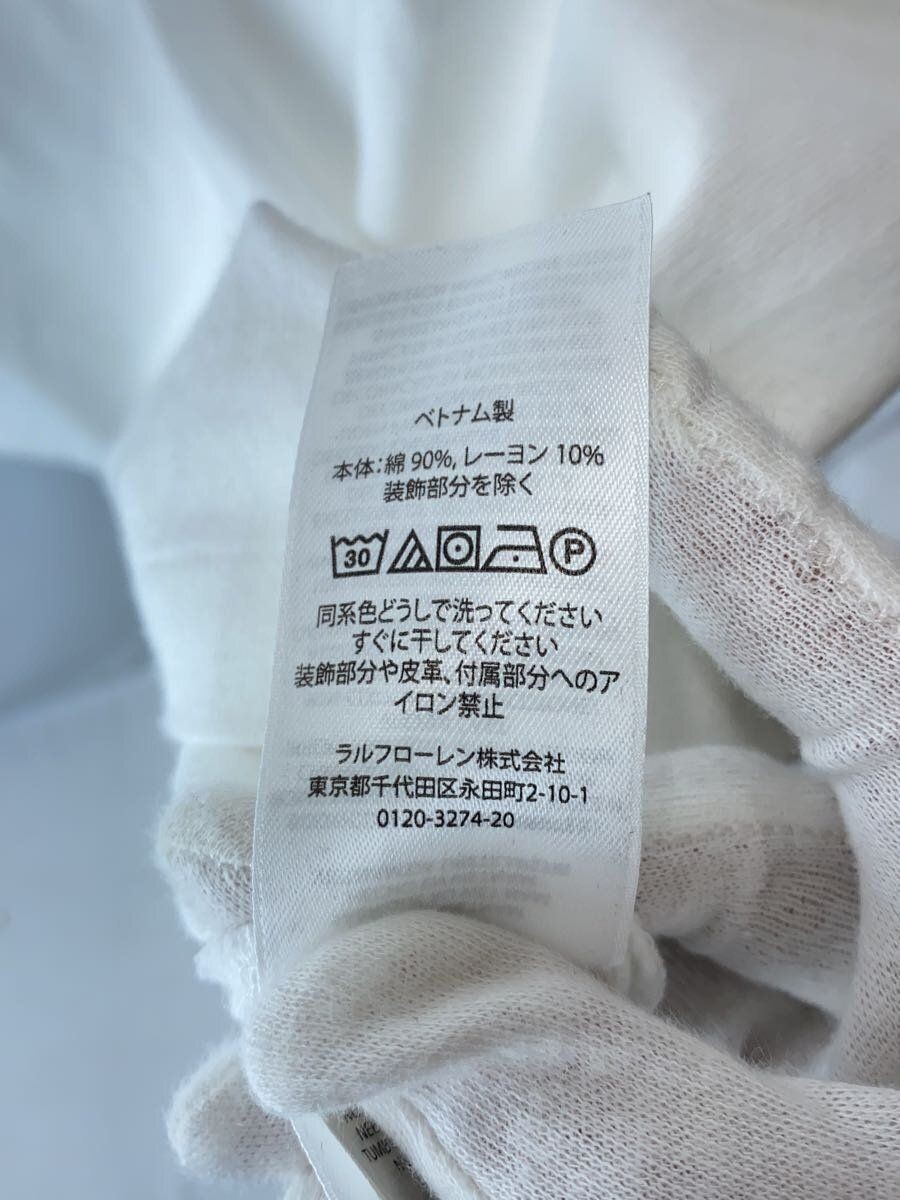 T shirt RALPH LAUREN travi su misura petto destro pony XL cotone WHT usata