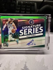 2020-21 Panini Donruss Optic Basketball Ricky Rubio Signature Series Auto Green