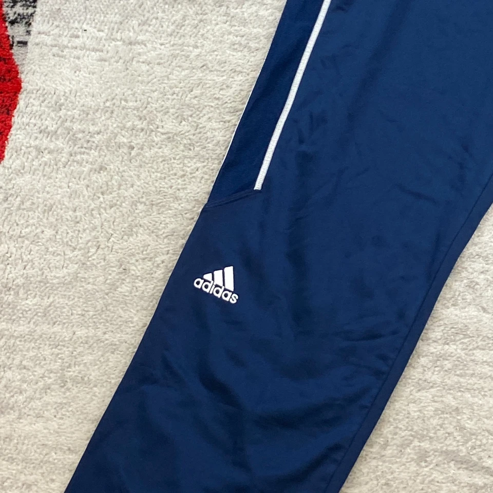 Pantalones deportivos de colección Adidas NYAC extra grandes azules blancos jogger atletismo 32x34 años 90 Foto 2 de 4