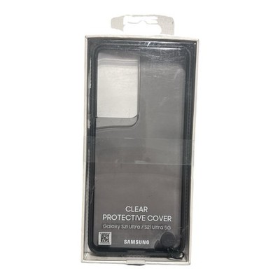 Samsung Clear Protective Cover for Galaxy S21 Ultra 5G Black EF-GG998CBEGUS New