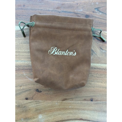 Blantons Straight From the Barrel Leather Drawstring Bag Single Limited RARE