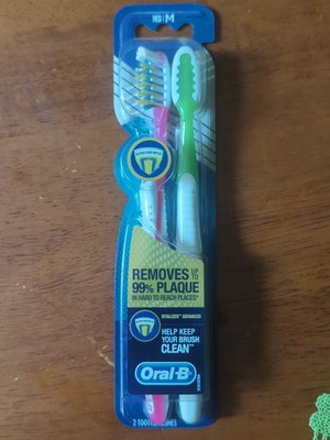 WOW! Oral-B CrossAction Vitalizer MEDIUM Toothbrushes w/ Bacteria Guard Bristles