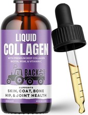 Premium Grass-Fed Liquid Collagen Dogs Skin Coat Hips Joints Allergy Relief