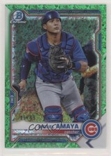 2021 Bowman Chrome Prospects Green Mini-Diamond Refractor 6/99 Miguel Amaya 00g3