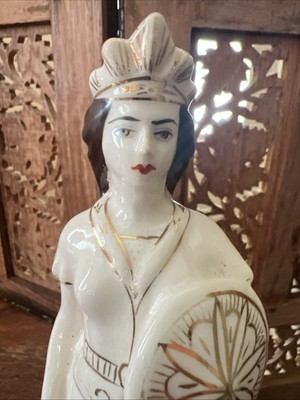 USSR Tsarina Tamara Figurine Yerevan Porcelain 7.5 inch Figure Soviet Art 1950s