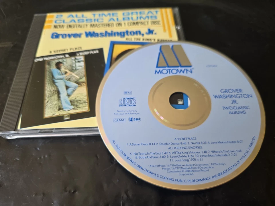 GROVER WASHINGTON JR - A SECRET PLACE/ALL THE KING'S HORSES 86 CD 2 IN 1 NR MINT - Image 1 of 1