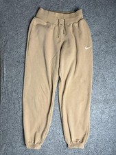 Nike Sportswear Phoenix Fleece Sweatpants Womens XS Tan High Waisted Joggers