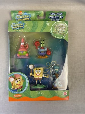 Vintage 2002 Spongebob Squarepants Gift Pack 4 Figure Set Mattel Viacom New RARE
