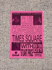 Madonna Confessions II Times Square NY PINK Flyer 2026 RARE Collectible Souvenir