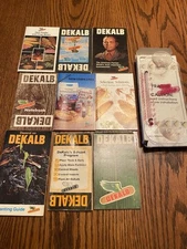 Vintage DEKALB Farm  Advertising  Thermometer NOS 9 Seed Books 70s 80’s