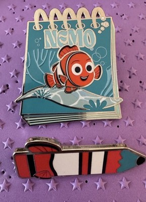 Disney Pixar Finding Nemo Theme Pencil and Pad 2 pin set