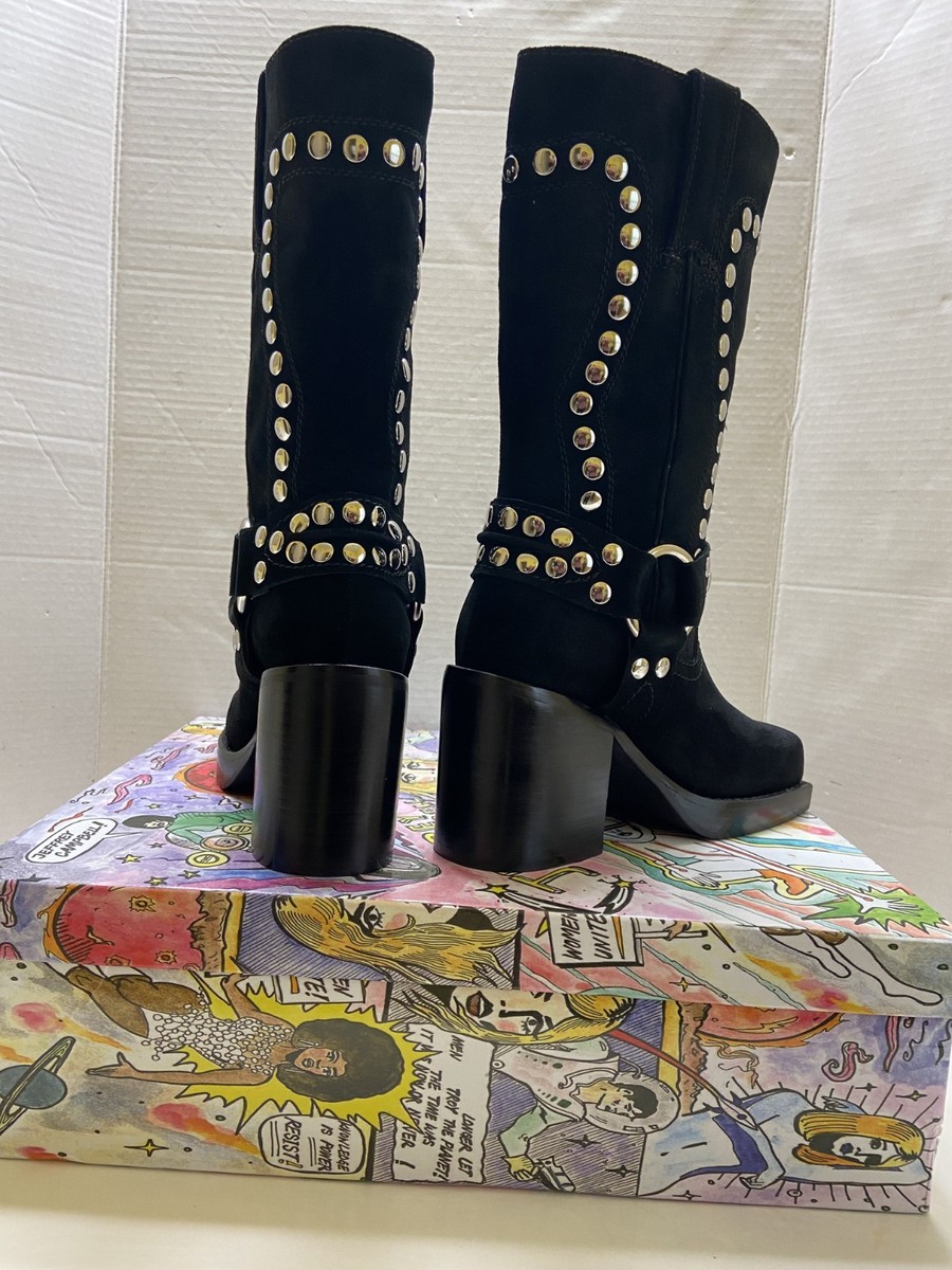 Free People Jeffrey Campbell Gretchen Studded Square Toe Boot