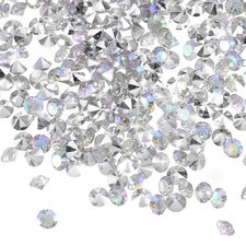 16800 Pcs Wedding Table Scatter Confetti Diamond, 3mm Fake Diamond Shiny Silver 