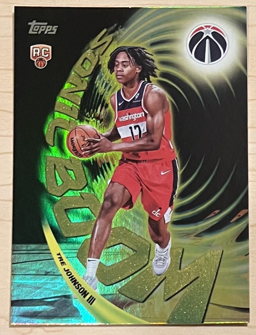 2025-26 Topps TRE JOHNSON III Sonic Boom RC Rookie #SB-16 - Case Hit SSP