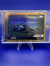 2025 Topps Chrome Formula 1 F1 Base Set Gold Refractor #90 Carlos Sainz 10/50