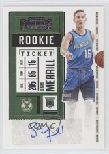 2020-21 Panini Contenders Rookie Ticket Sticker Auto Sam Merrill #153 Auto 0qc1