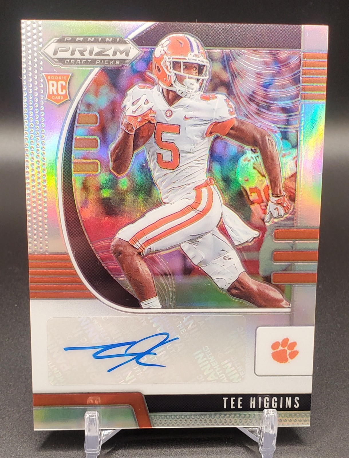 Tee Higgins Rookie Auto 2020 Panini Prizm Draft Picks RC Silver Prizm  Bengals