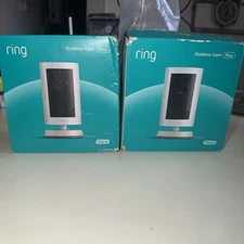 Ring Outdoor Cam Plus | Plug-In | 2K Video and Ring Vision - 2 pack