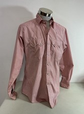 Rockmount Ranch Wear Stripe Pearl Snap Shirt Vintage Mens Medium