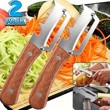 2PCS 3 in 1 Multi-Functional Vegetable Peeler...