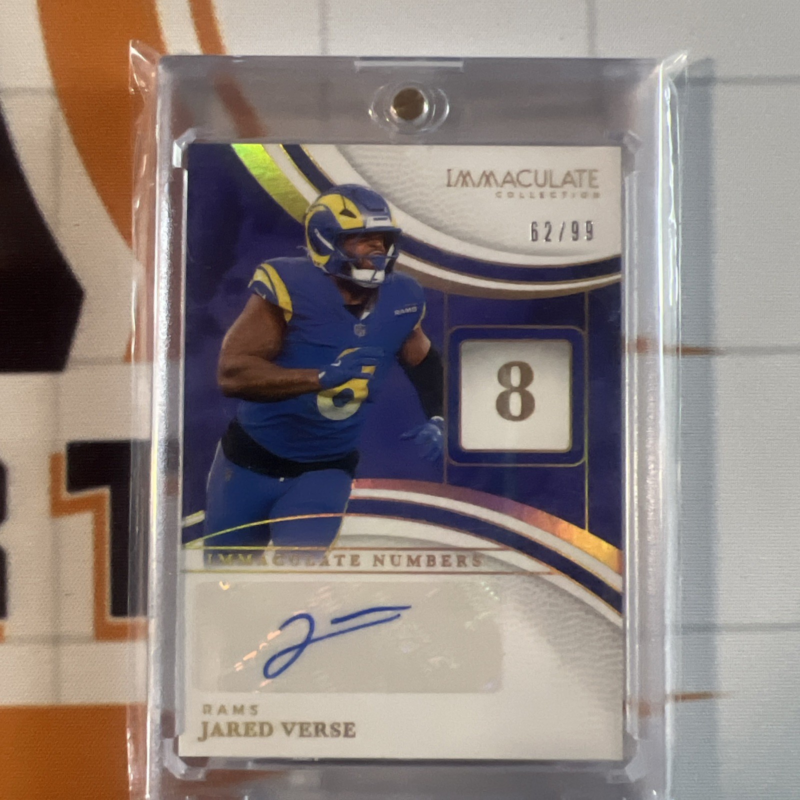 2025 Panini Immaculate Numbers Signatures Jared Verse Auto/99