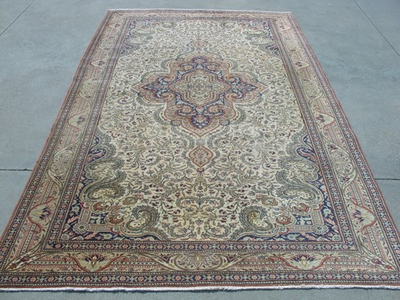 #ad #ad Handmade Oriental Floral Rug6x9 Large Wool Rug Traditional Vintage Boho Carpet $520.00