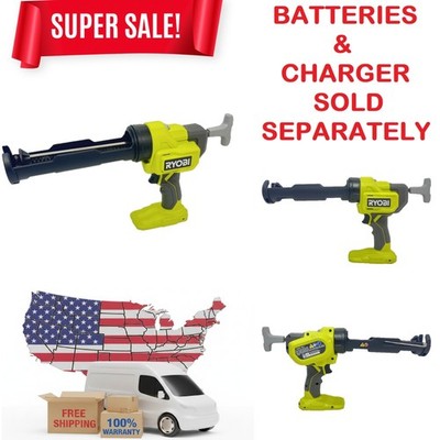 Precision 18V Battery-Powered Caulk Gun - Ryobi Green for DIY Projects