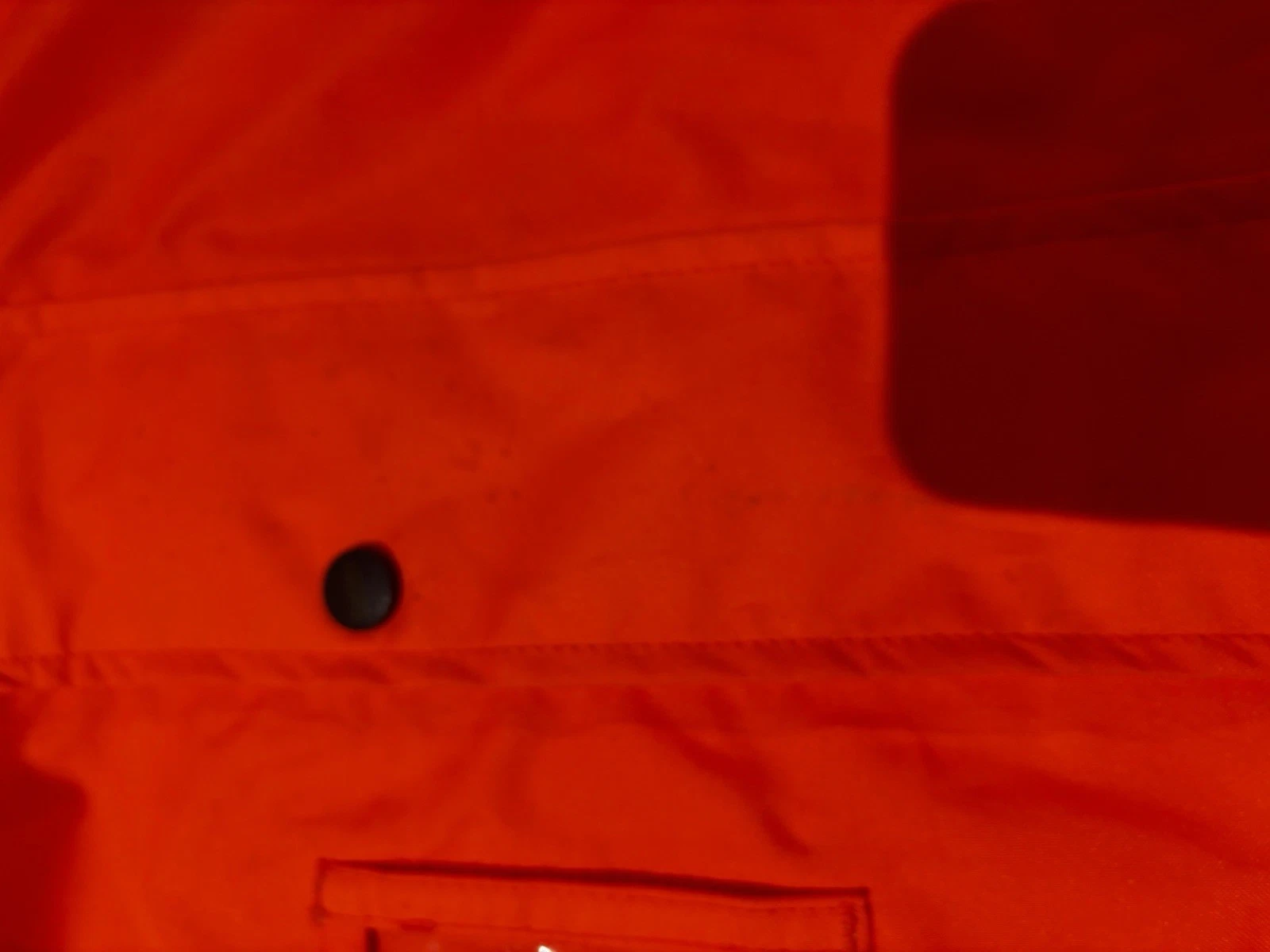 Bisley 5‑in‑1 Taped Rain Jacket – Hi‑Vis Orange/Navy – Size XL - product detail image 13